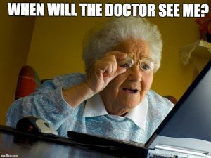 online eye exam funny grandma