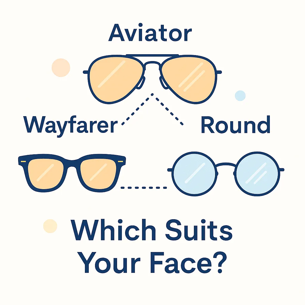 Illustration encouraging lens replacement with glasses frame and new lenses under the phrase refresh don't replace.