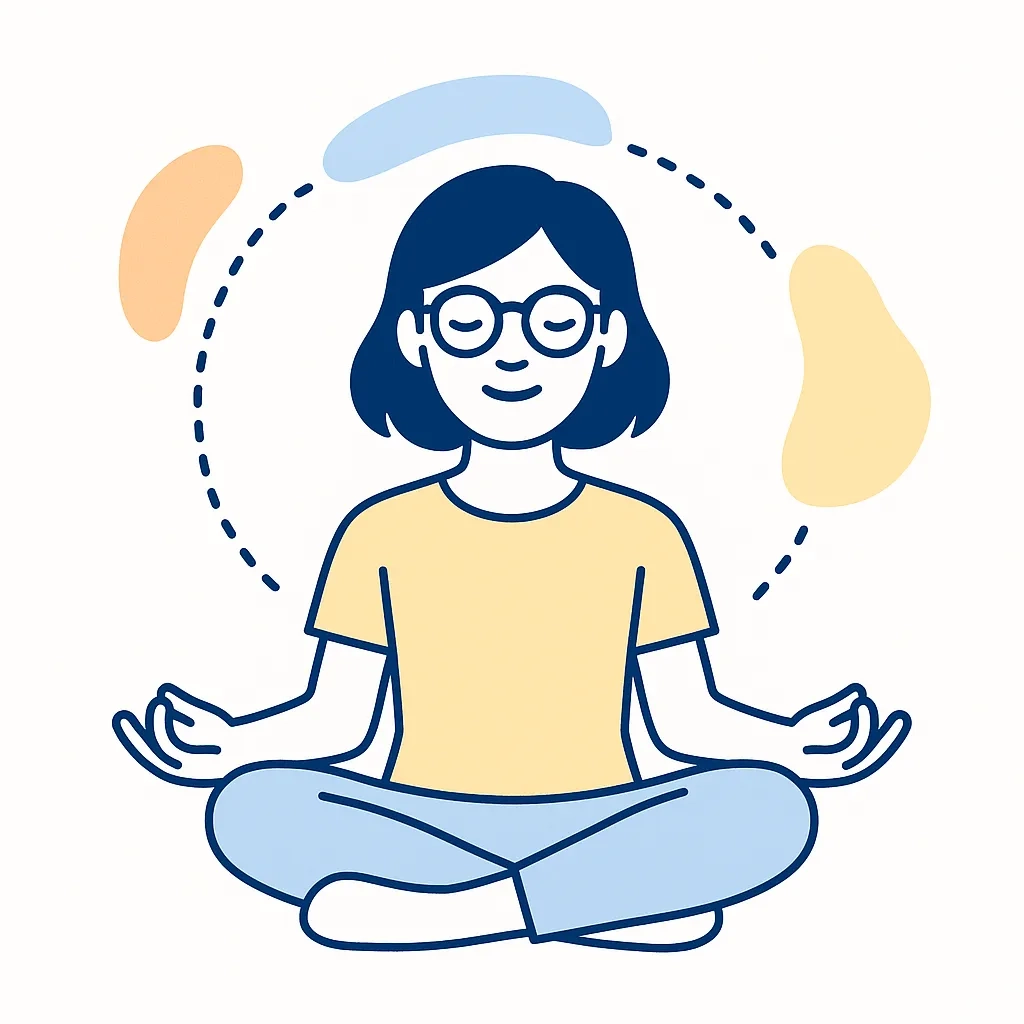 A person watches TV or games on a sofa with dotted lines showing mid‑range distance and screen glow.