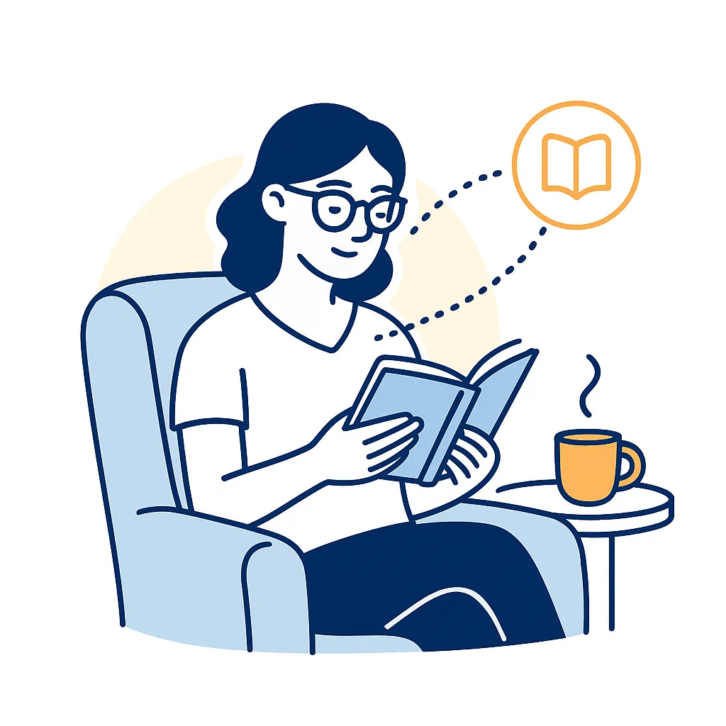 A split view contrasts a home office and a coffee shop, connected by dotted lines to illustrate hybrid work.