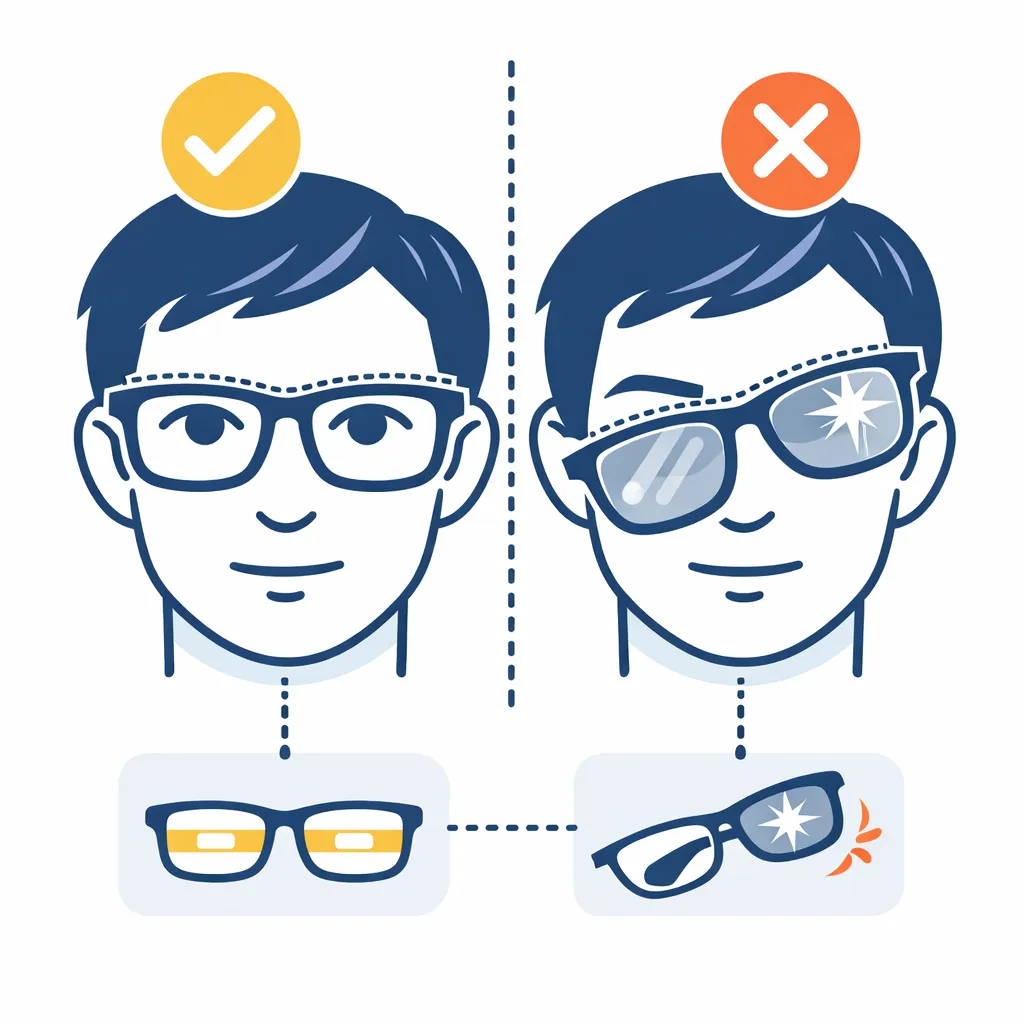 Cross‑section infographic depicting thin high index and aspheric lenses reducing distortion.
