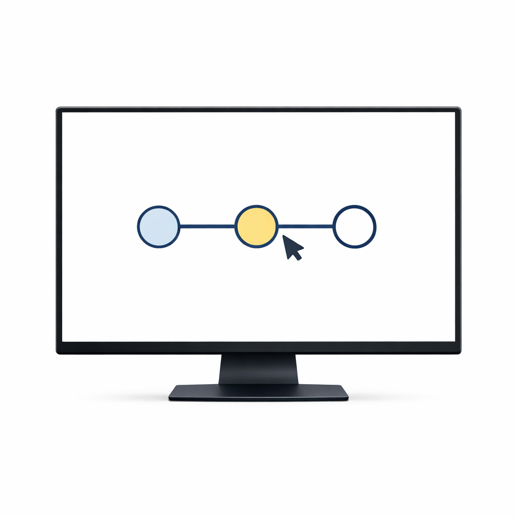 A simple progress tracker bar on a screen shows rebate status moving from received to approved.