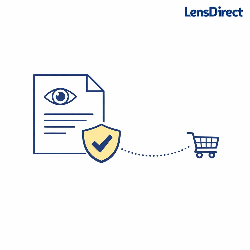 A prescription sheet and verification check icon show being prepared with valid prescription details.