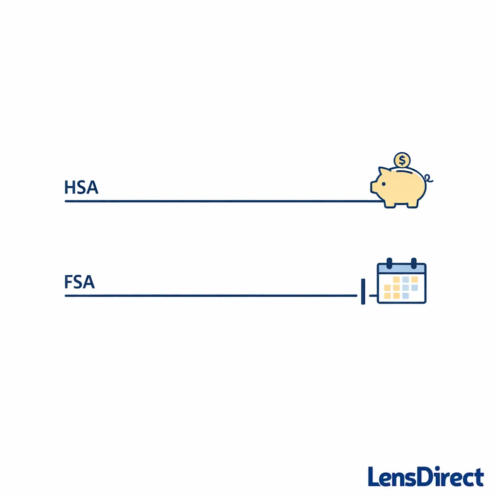 Simple timeline showing flexible carryover for HSA versus tighter use-it-sooner behavior for FSA.