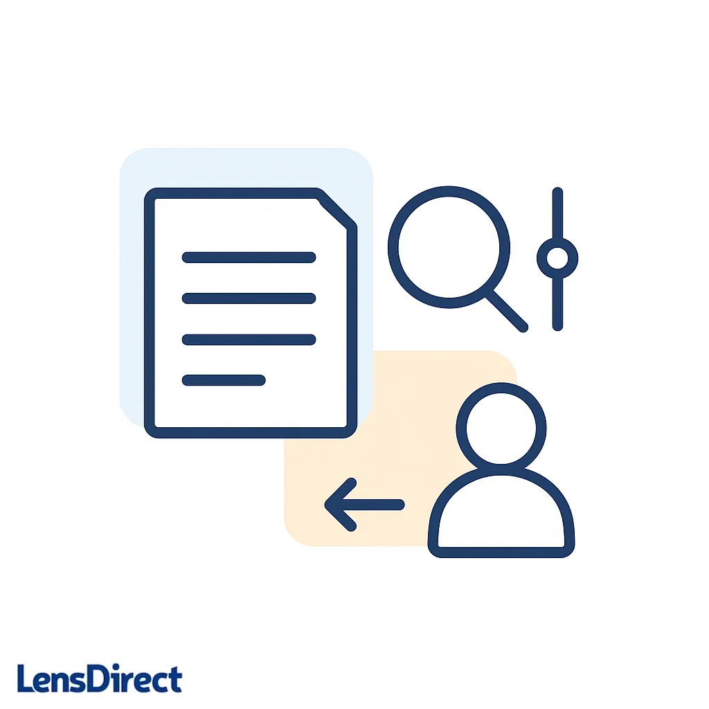 Zoom slider increasing text size on a document icon to reduce squinting and leaning in.