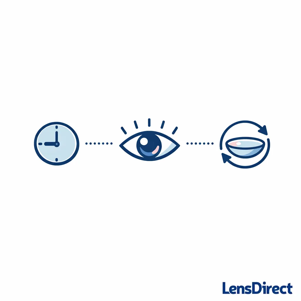 A simple three-icon set shows wait, blink, and remove-reinsert as first steps for intermittent blur.
