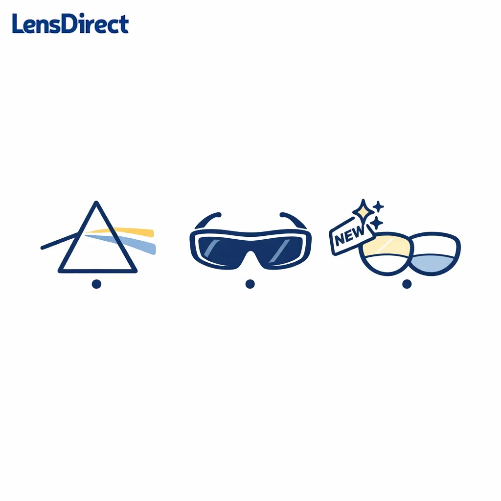 Simple icons flag cases like prism, wrap sunglasses, or first-time progressives as reasons to get help.