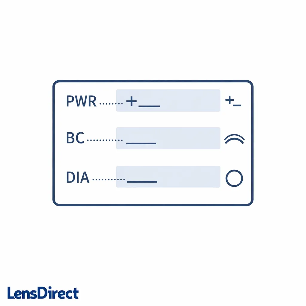 A clean diagram shows where Power, BC, and DIA appear on a box label.