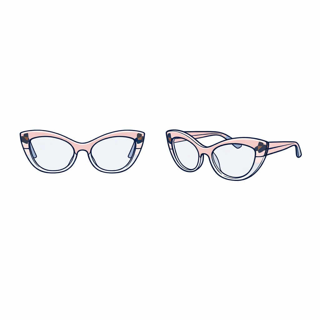 A softly lifted cat-eye frame in rich tones delivers elegant polish without looking theatrical.