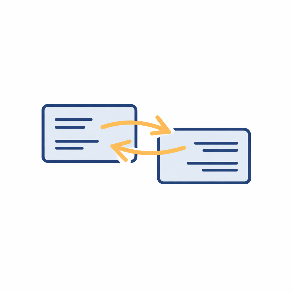 Two simple prescription cards swapping arrows, suggesting distance and near scripts got exchanged.