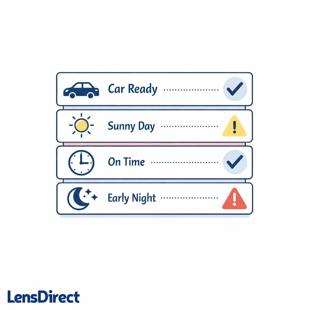 A checklist-style visual separates common myths from realistic lens expectations.
