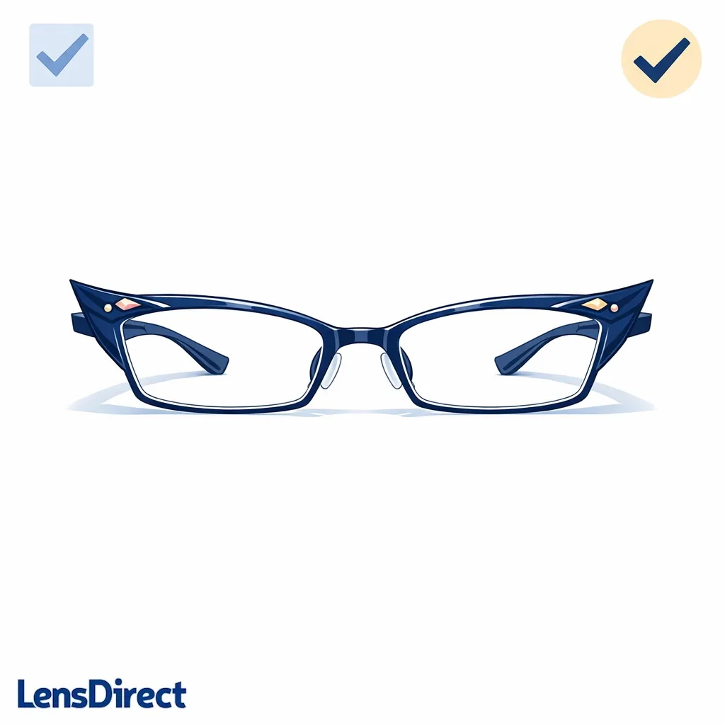A wearable narrow frame shown with balanced lens area for real prescription use.