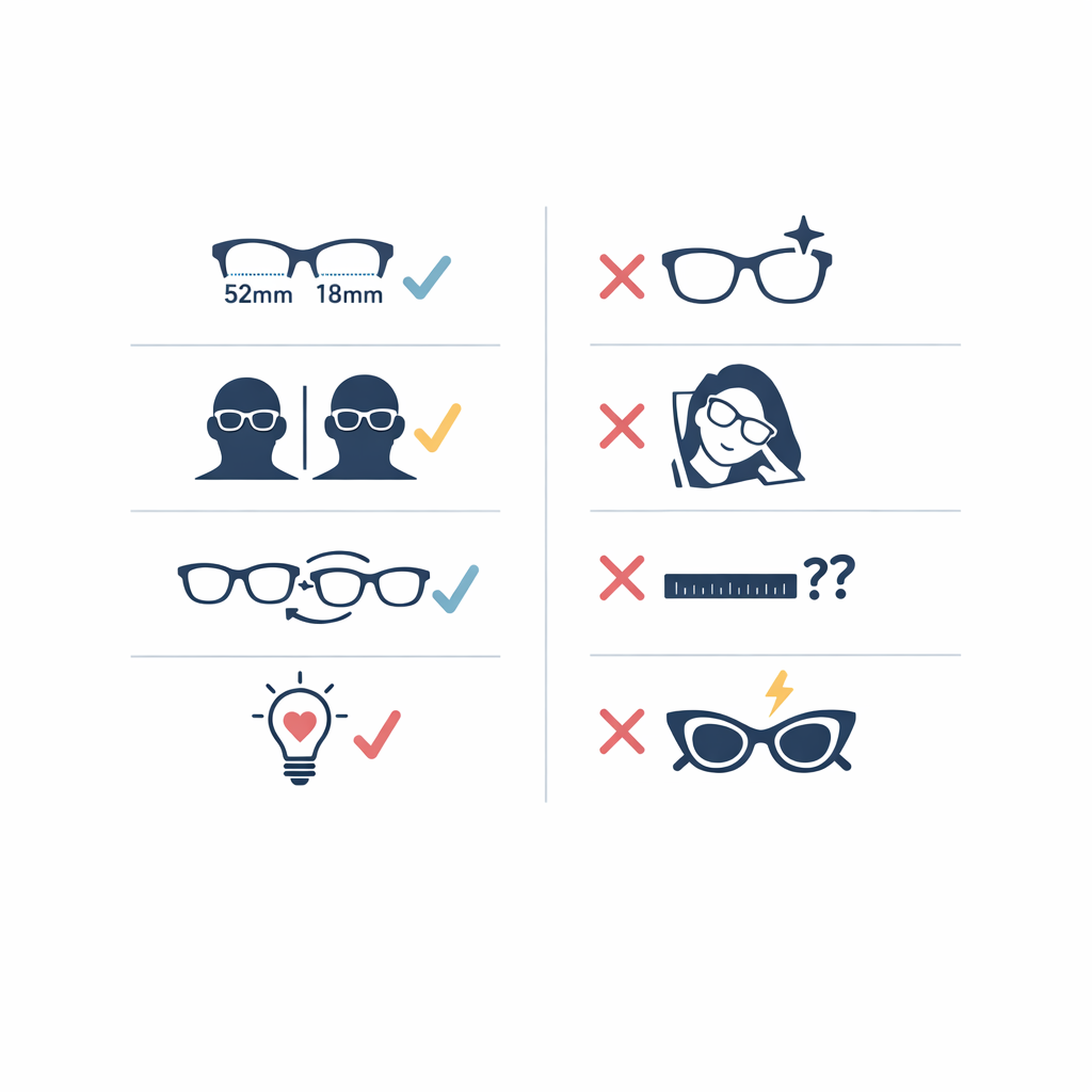 A balanced checklist contrasts transparent recommendations with vague one-pair perfection claims.