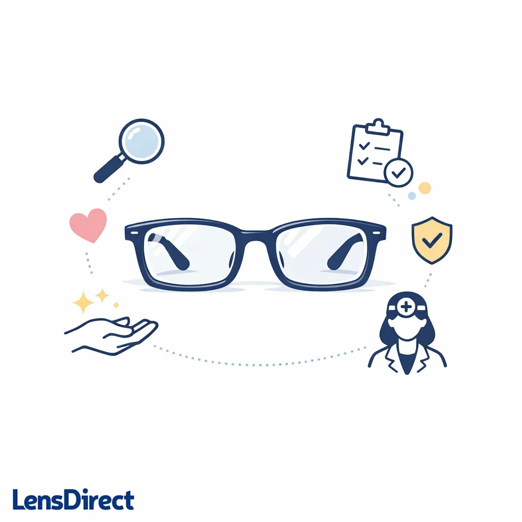 A polished final visual shows sturdy frames, fresh lenses, and a clear choice to preserve what still works.