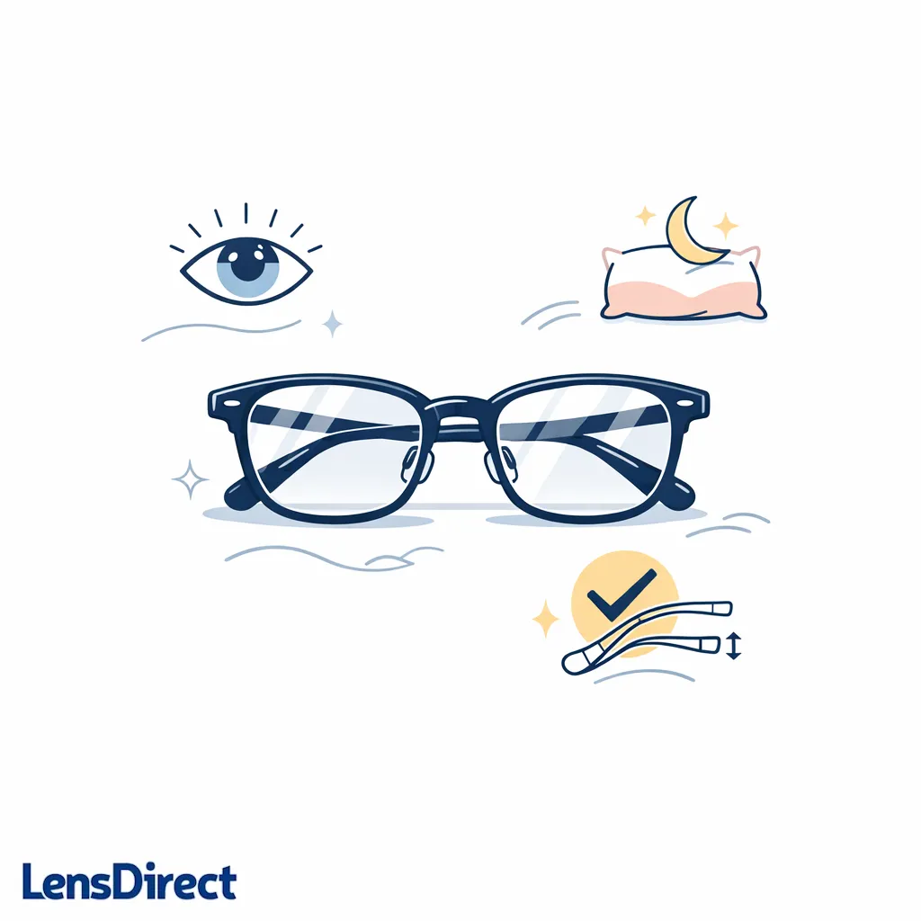 A confident final composition pairs comfortable readers with simple cues for clarity, fit, and daily ease.