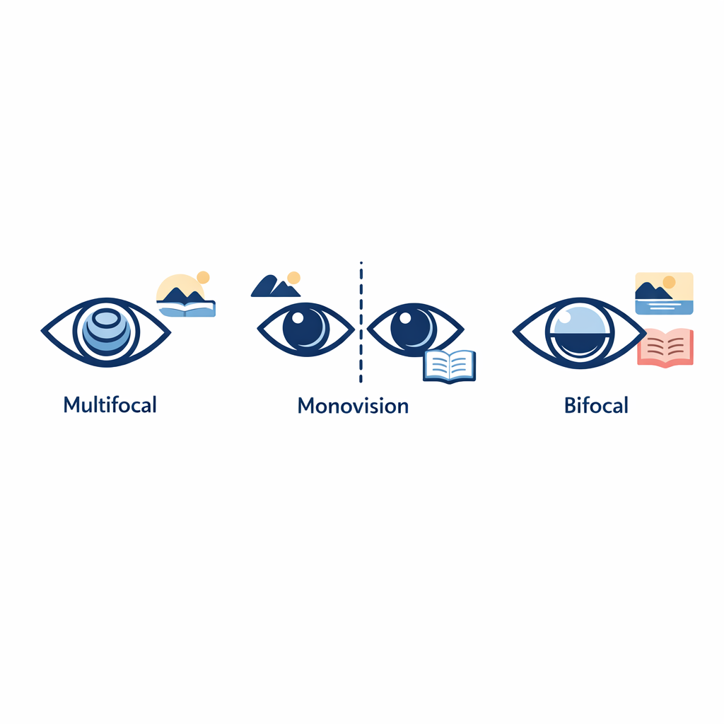 Three clean vision strategies are shown as side-by-side concept cards for easy comparison.