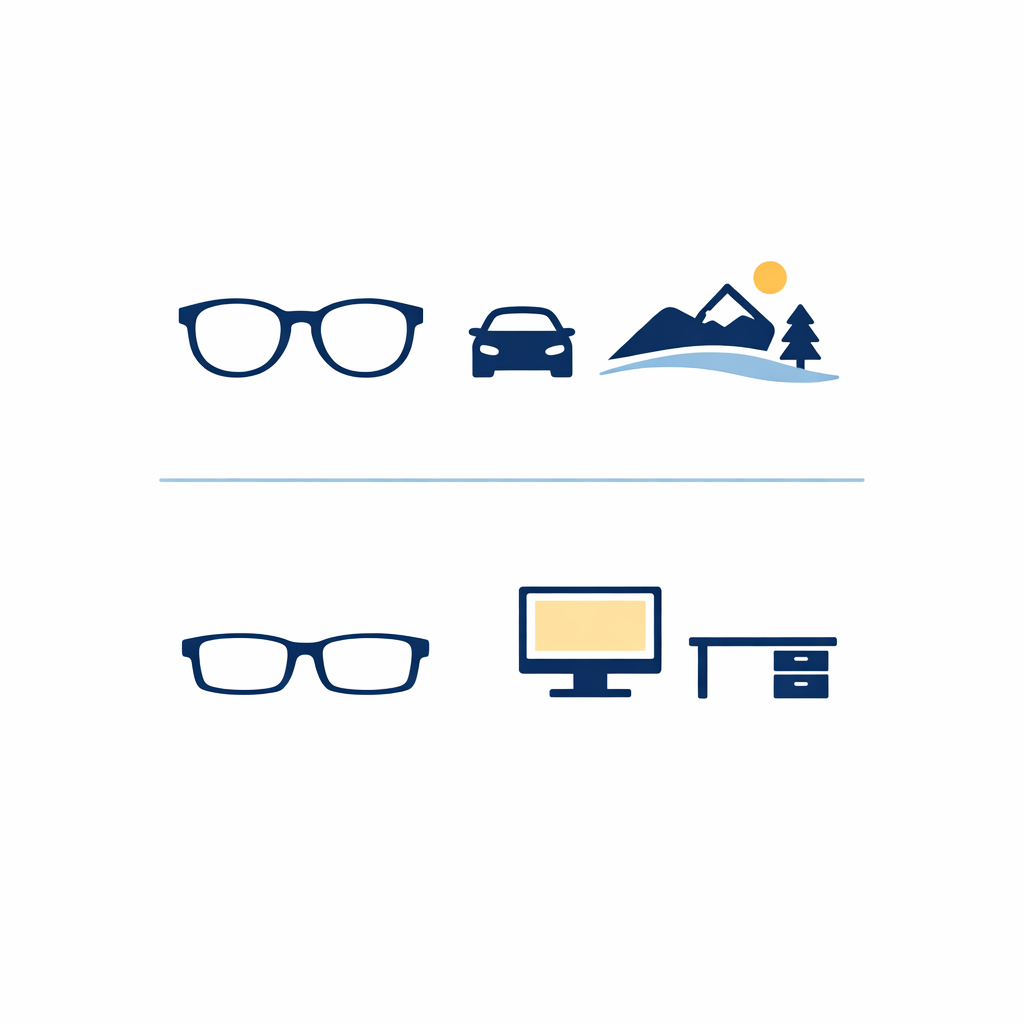 An everyday pair and a dedicated desk pair are shown as a practical side-by-side system.